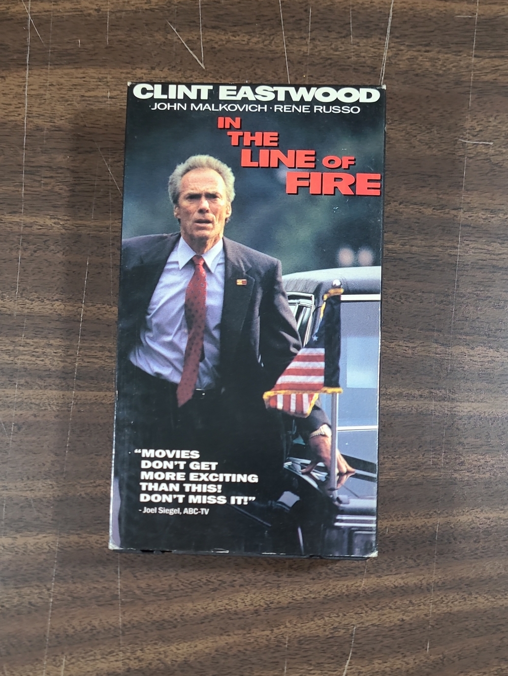 In The Line of Fire VHS Movie - Clint Eastwood